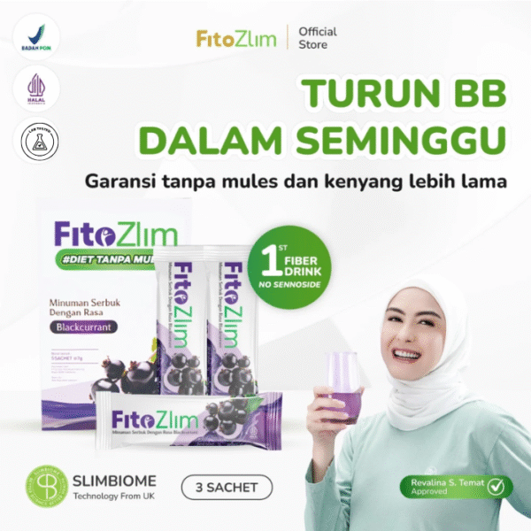 FitoZlim 3 Sachet — Minuman Serat + Prebiotik