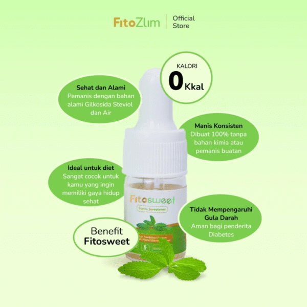 Bundling FitoZlim 12 Sachet + FitoSweet 10ml – Paket Fiber Drink Diet Tanpa Mules & Pemanis Alami - Gambar 13